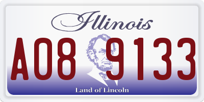IL license plate A089133