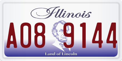 IL license plate A089144