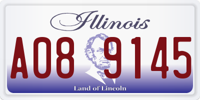 IL license plate A089145