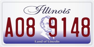 IL license plate A089148
