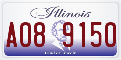 IL license plate A089150