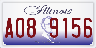 IL license plate A089156
