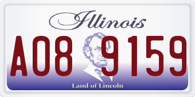 IL license plate A089159