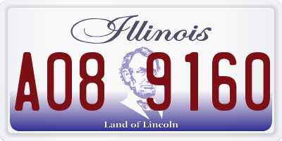 IL license plate A089160