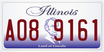 IL license plate A089161