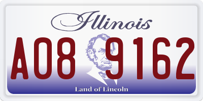 IL license plate A089162