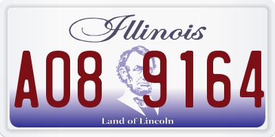 IL license plate A089164