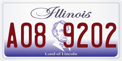 IL license plate A089202