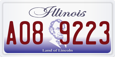 IL license plate A089223