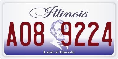 IL license plate A089224