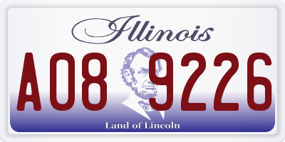 IL license plate A089226