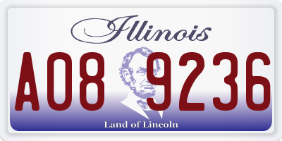 IL license plate A089236