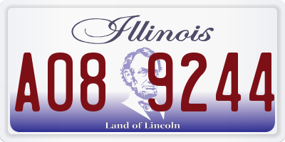 IL license plate A089244