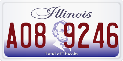IL license plate A089246