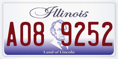 IL license plate A089252