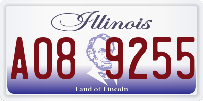 IL license plate A089255