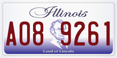 IL license plate A089261