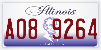 IL license plate A089264