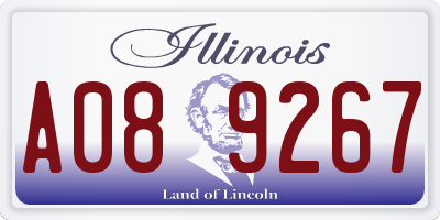 IL license plate A089267