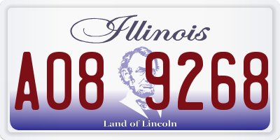 IL license plate A089268