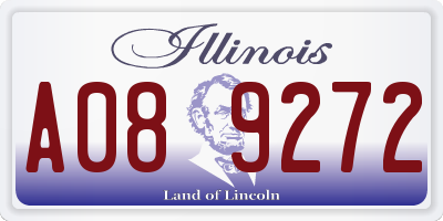IL license plate A089272