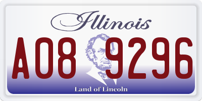 IL license plate A089296