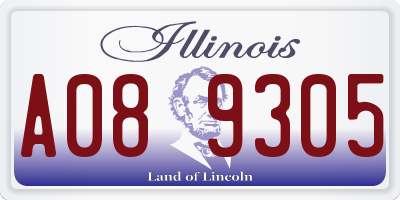 IL license plate A089305