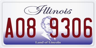 IL license plate A089306