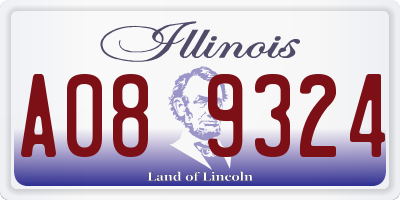 IL license plate A089324