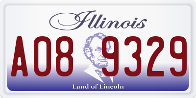 IL license plate A089329
