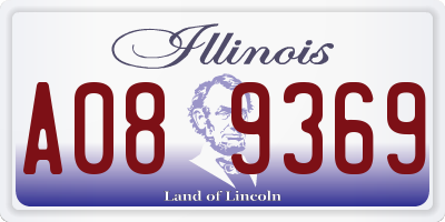 IL license plate A089369