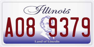 IL license plate A089379