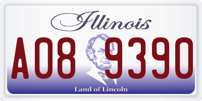 IL license plate A089390