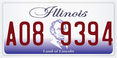 IL license plate A089394
