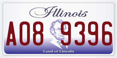 IL license plate A089396