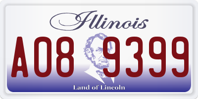 IL license plate A089399
