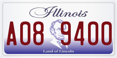 IL license plate A089400