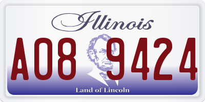 IL license plate A089424