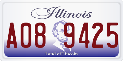 IL license plate A089425
