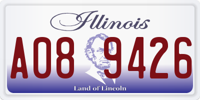 IL license plate A089426
