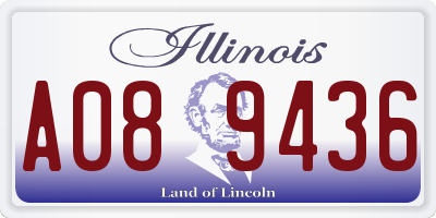 IL license plate A089436