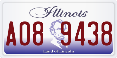 IL license plate A089438
