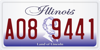 IL license plate A089441