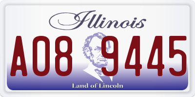 IL license plate A089445