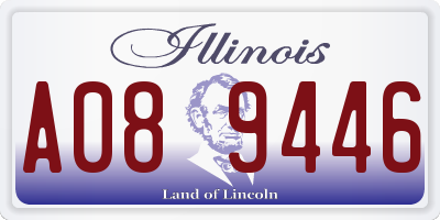 IL license plate A089446