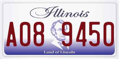IL license plate A089450