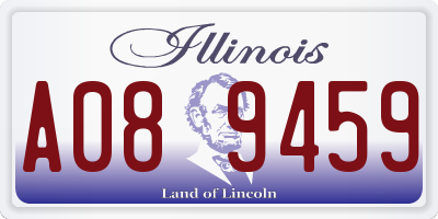 IL license plate A089459