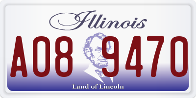 IL license plate A089470