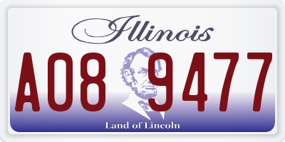 IL license plate A089477
