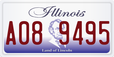 IL license plate A089495